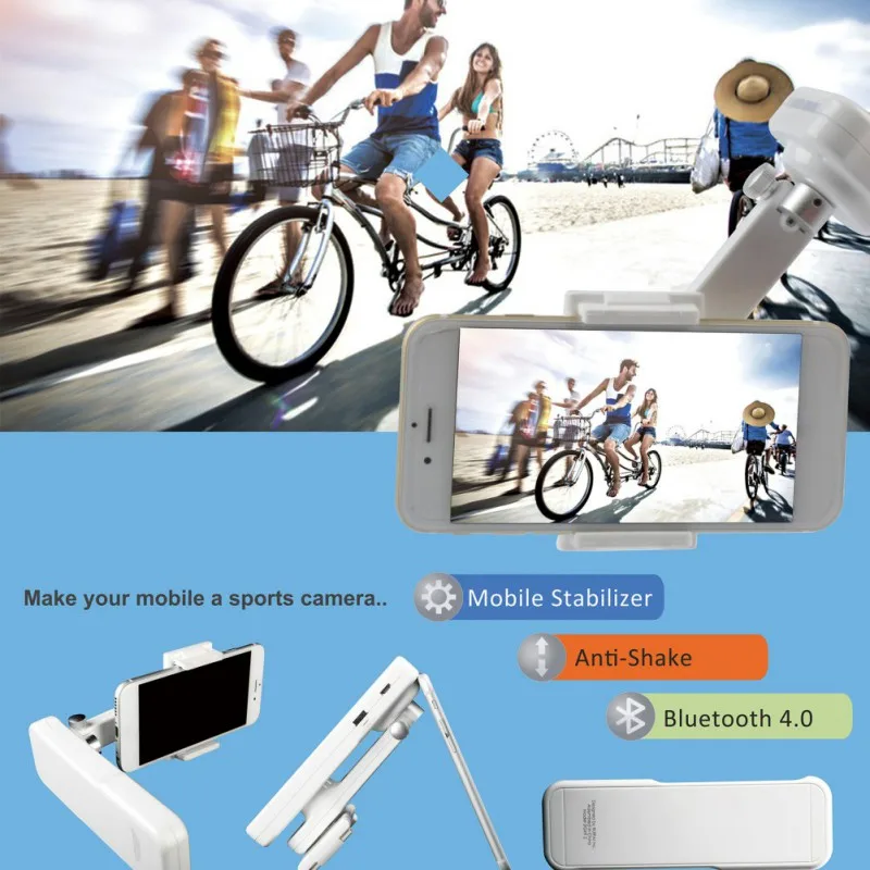 

Portable Handheld Gimbal Stabilizer For iphone Samsung HUAWEI Smartphone Selfie Stick