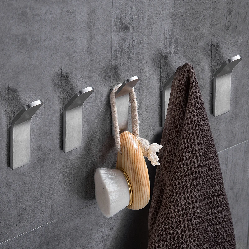 Крючки для халата самоклеящиеся крючки ванной комнаты настенные из нержавеющей