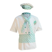 kids cook tshirt chef uniform children kitchen hat cap restaurant halloween performance stage party cosplay costume