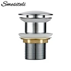 Слив для раковины в ванной комнате Smesiteli, латунь, без переливного отверстия, без отверстия, выдвижной