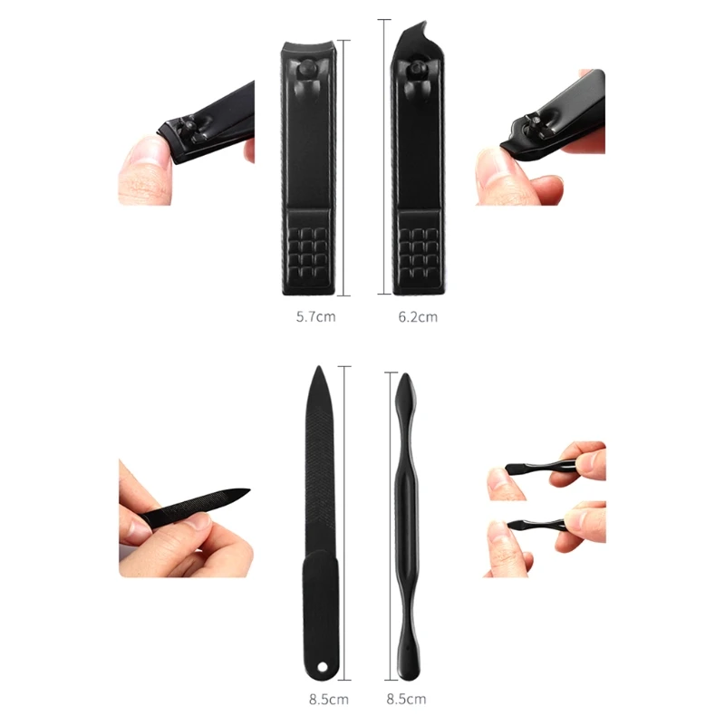 

Pedicure Kit Nail Clipper Set 15pcs Professional Men and woman Grooming Kit Stainless Steel Portable Travel Nail Kit C1FF