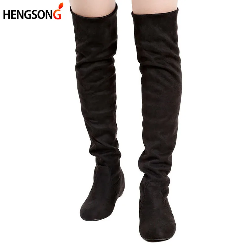 Женские сапоги Осень зима модные увеличивающие рост леопардовой расцветки