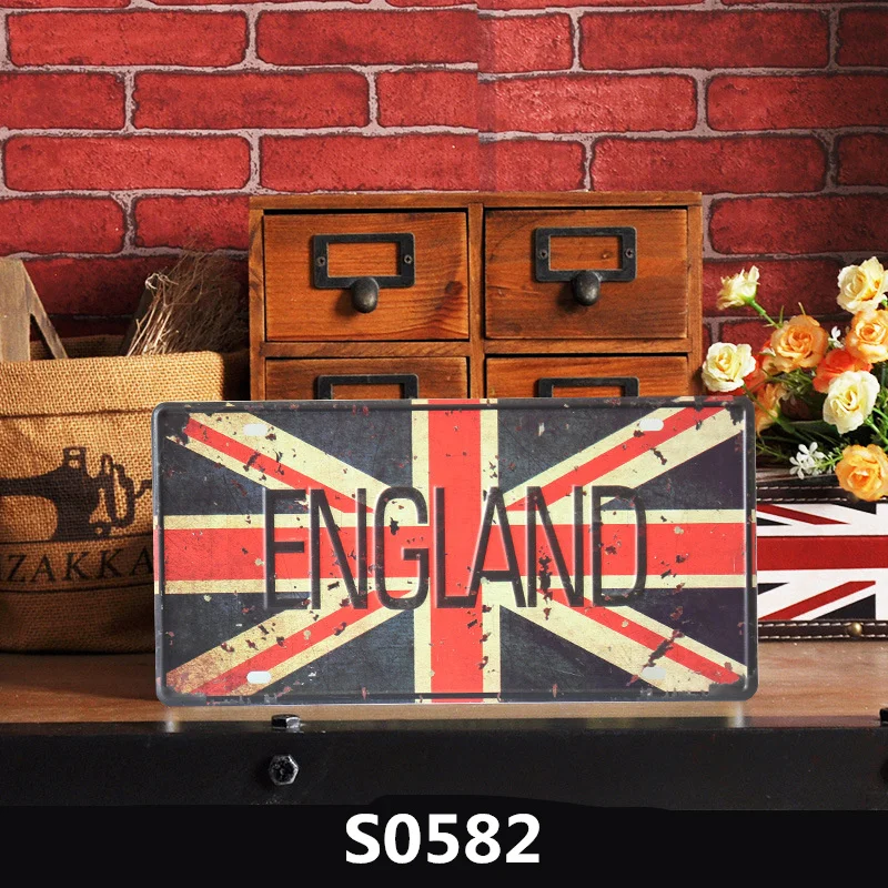 S0582 Шоссе 66 США, винтажные металлические жестяные знаки, номерной знак автомобиля, табличка, плакат, бар, клуб, стена, гараж, домашний декор, украшение для магазина - Цвет: S0582