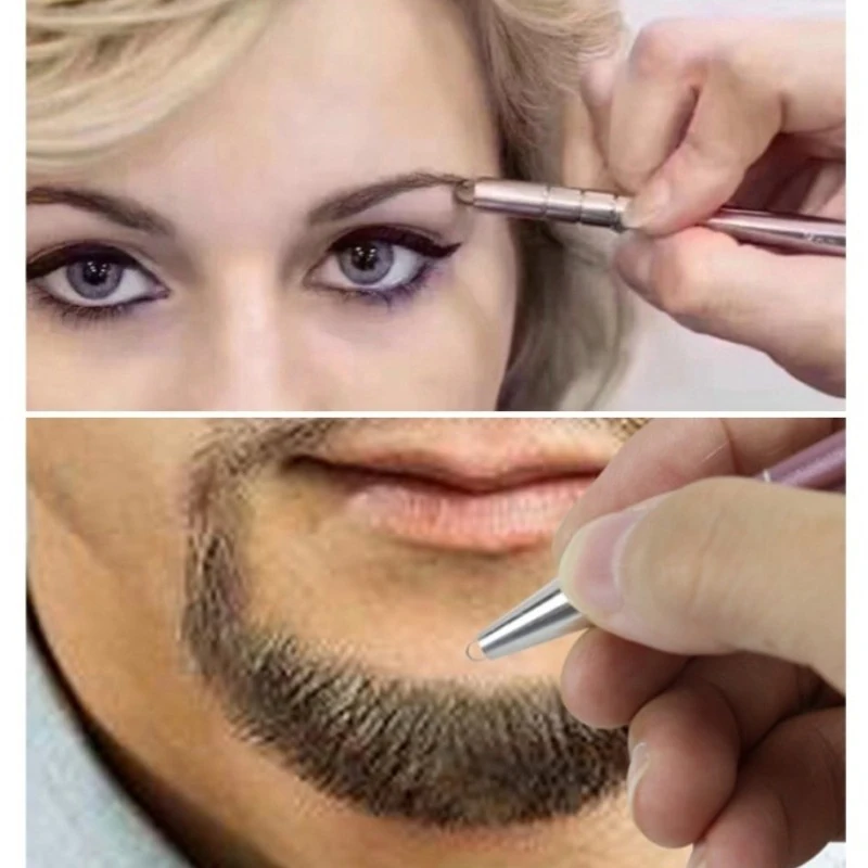 

Hair Tattoo Trim Hair Razor Pen Set For Hair Design Stainless Steel Hair Styling Eyebrows Beards Razor Tool AC889
