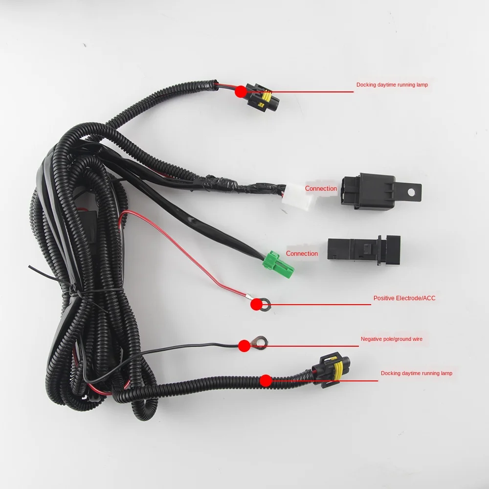 

2Pcs Car Front Fog Lights Bumper Daytime Running Driving Lamps for chevrolet Silverado 1500
