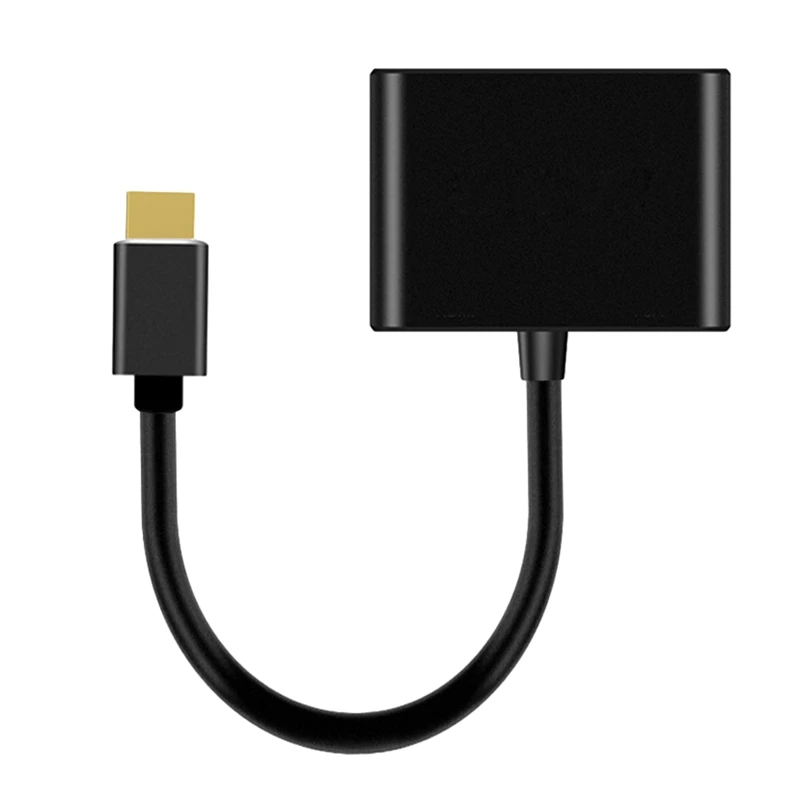2 в 1 HDMI к VGA адаптер конвертер разделитель и одновременно (20 см)|Адаптеры Type-C| |