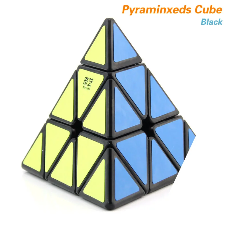 Pyraminxeds-Black QiYi Pyraminxeds Megaminxeds SQ-1 Mastermorphix 3x3x3 магический куб, квадрат 1 Skewbes Pyramid speed Cube Пазлы игрушки подарок - Цвет: Pyraminxeds-Black