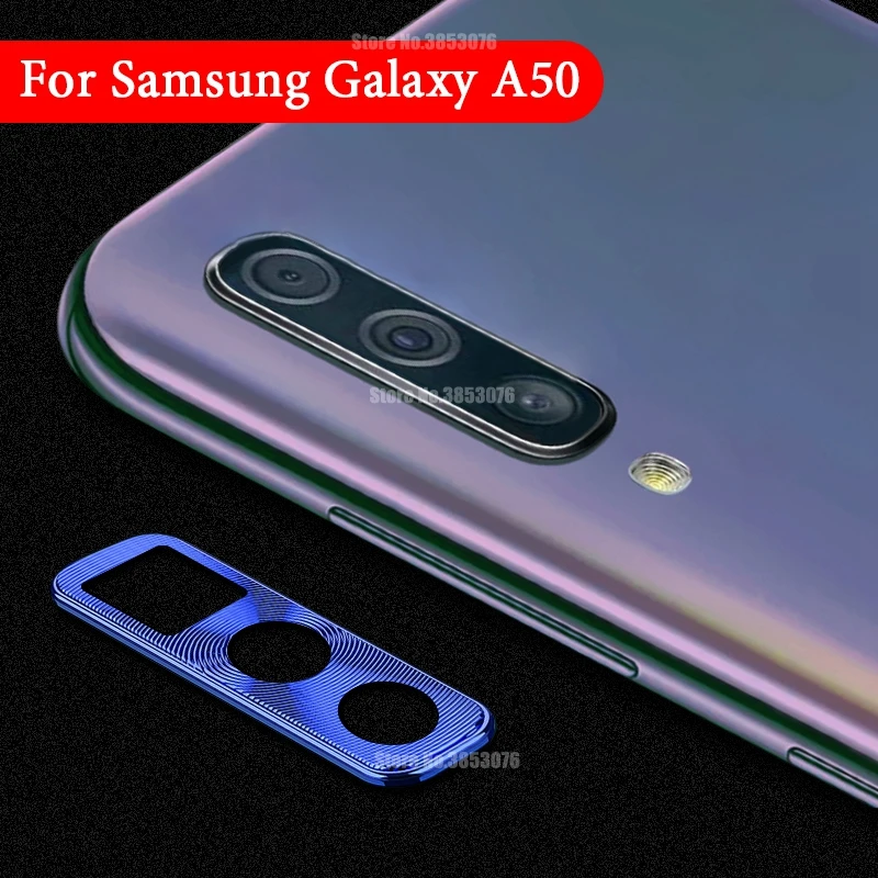 Защита объектива камеры для samsung Galaxy A50 A30 Защита камеры покрывающие кольца для samsung A50 A30 защитный пластинчатый металл кольцо
