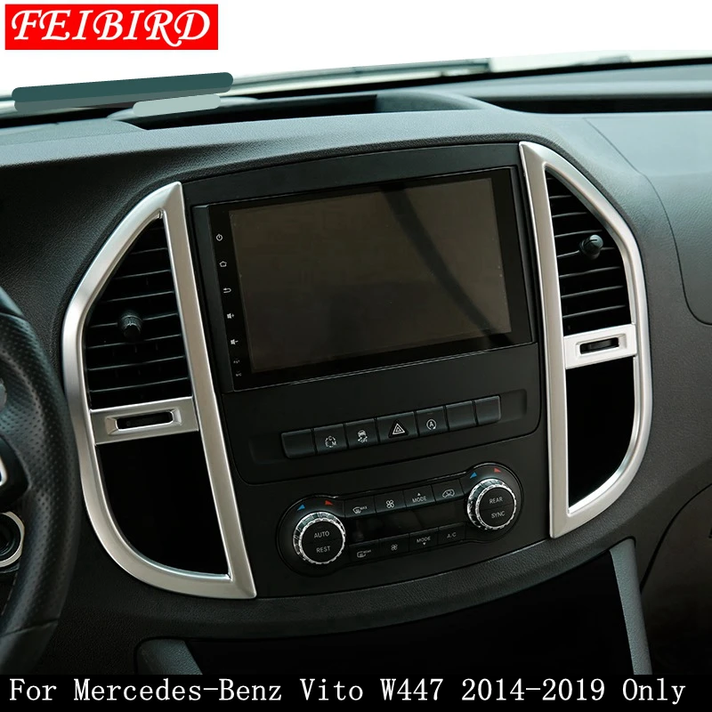 Матовый Интерьер Для Mercedes-Benz Vito W447 2014-2019 средний кондиционер решетка