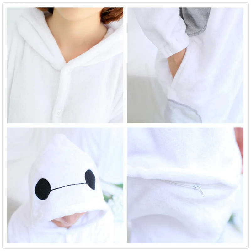 Пижама кигуруми Baymax для взрослых с рисунками животных | Женская одежда