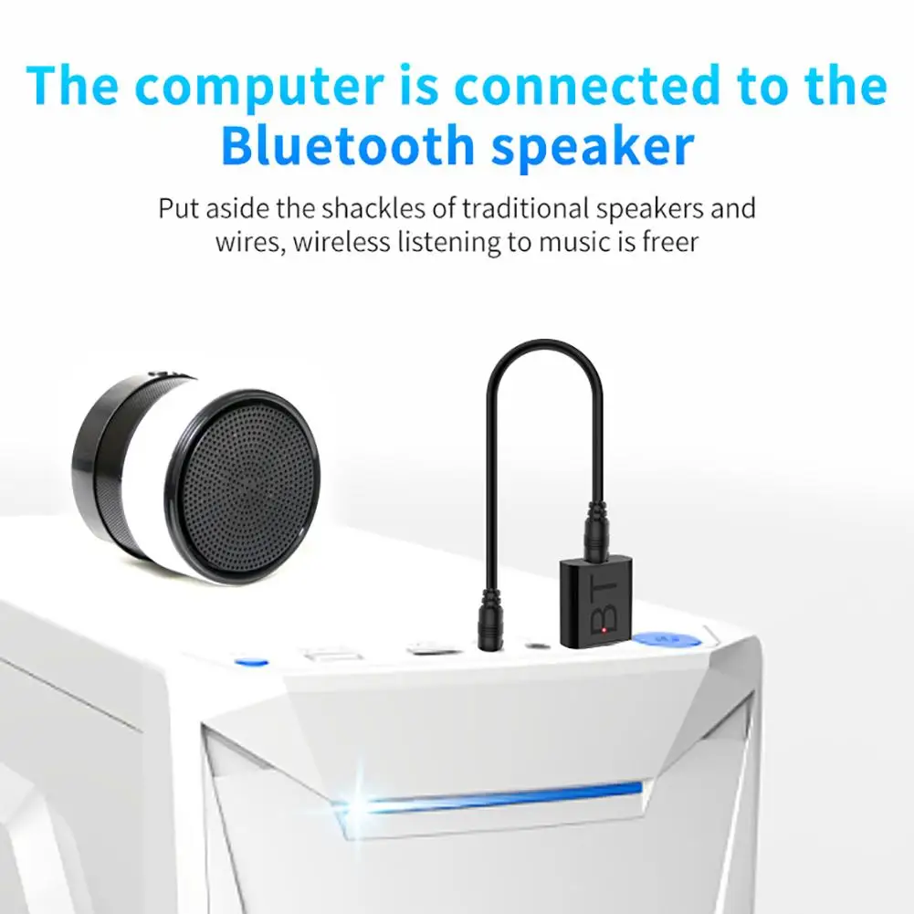 Bluetooth 5,0-тон bluetooth-приемник 2-в-1 Бесплатный полный привод Plug And Play Bluetooth адаптер для портативных ПК клавиатура и мышь для компьютера