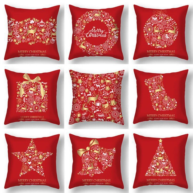 Новинка 2020 Рождественский чехол для подушки с Санта Клаусом декоративные