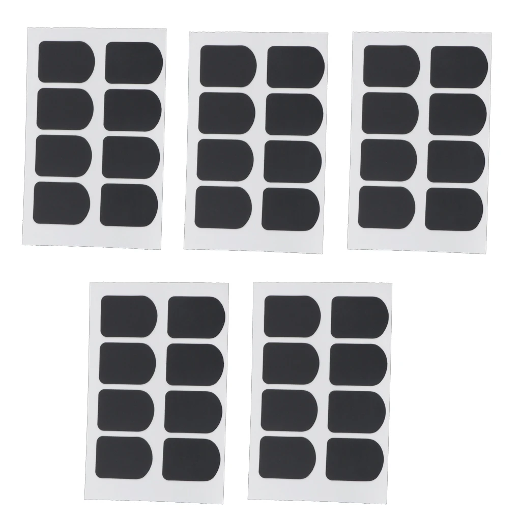 

40 Pieces Soprano Clarinet Mouthpiece Patch Pad Rubber Tooth Pad Cushions, Black