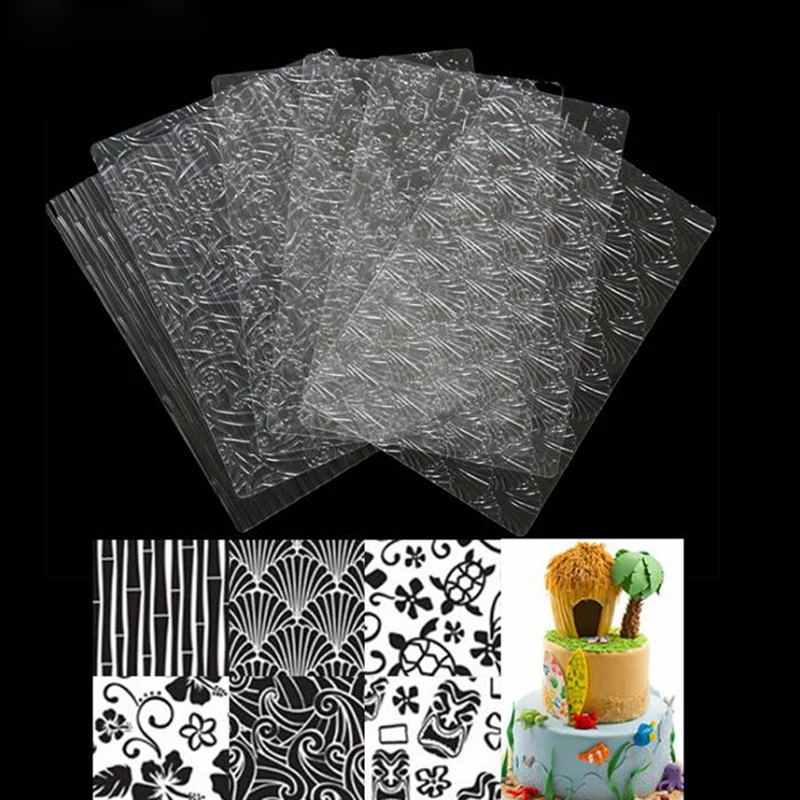 

Форма для выпечки «сделай сам», прозрачная текстура, набор текстурных листов для выпечки, текстурный коврик для печенья, набор инструментов для выпечки