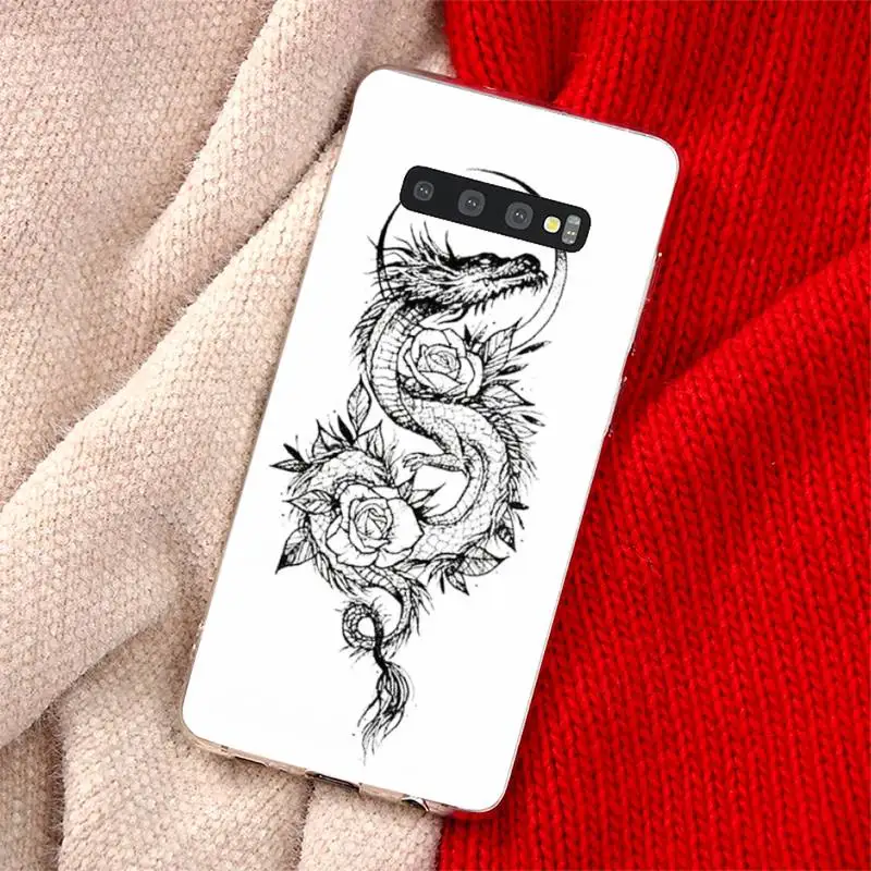 

dragon chinese cool Phone Case Transparent for Samsung A71 S9 10 20 HUAWEI p30 40 honor 10i 8x xiaomi note 8 Pro 10t 11