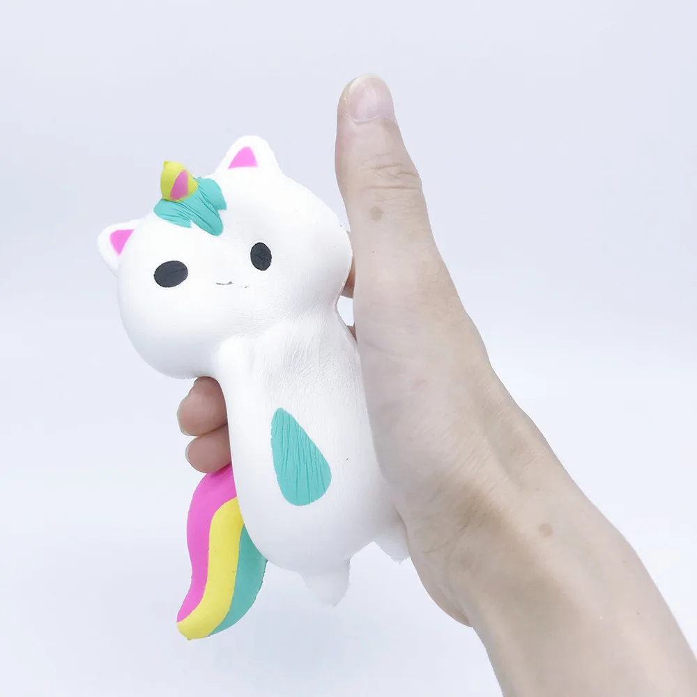 

New Rainbow Fox Scented Charm Slow Rising Squeeze Stress Reliever Toy Creative Pinch Toy Kawaii Decorative Ornaments