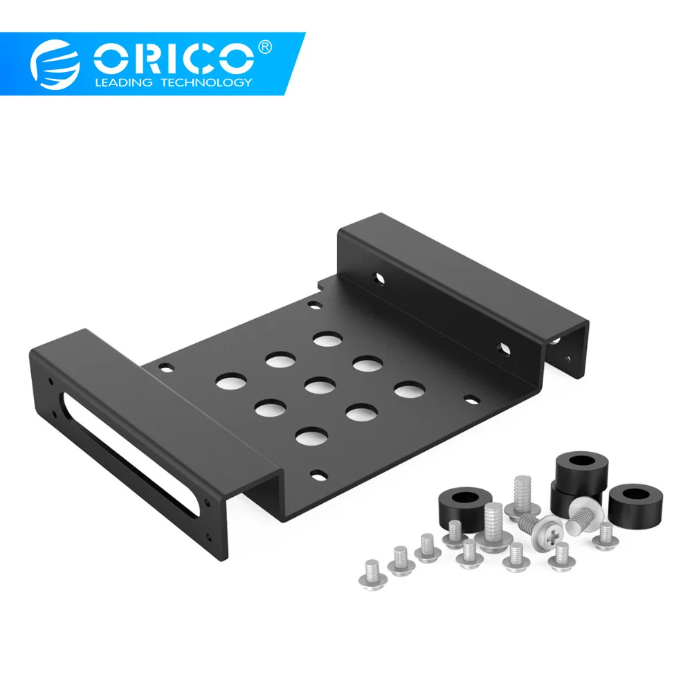 ORICO алюминиевый 5,25 дюймов до 2,5 или 3,5 дюймов жесткий диск HDD SSD конвертер адаптер Монтажный кронштейн с винтами жесткий диск Caddy