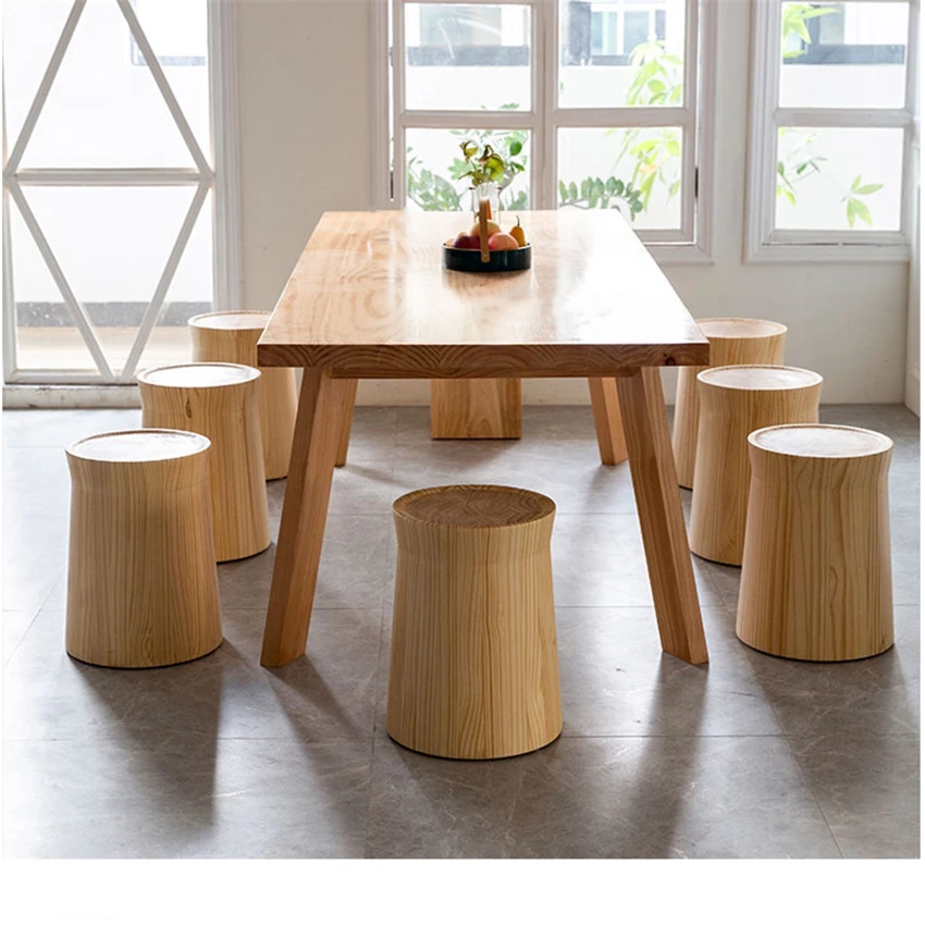 S Wooden Stools