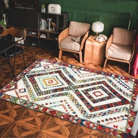 bohemian parlor big carpet geometric print washable rug morocco hotel decorative carpets for home living room decor floor mat