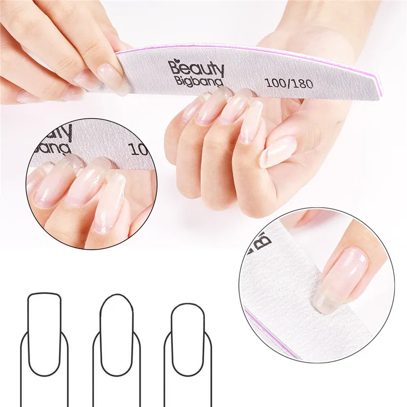 

4/1pcs BeautyBigBang Nail File Sanding Buffer Block Pedicure Manicure Buffing Polish Tools Professional Double Side Nail Files