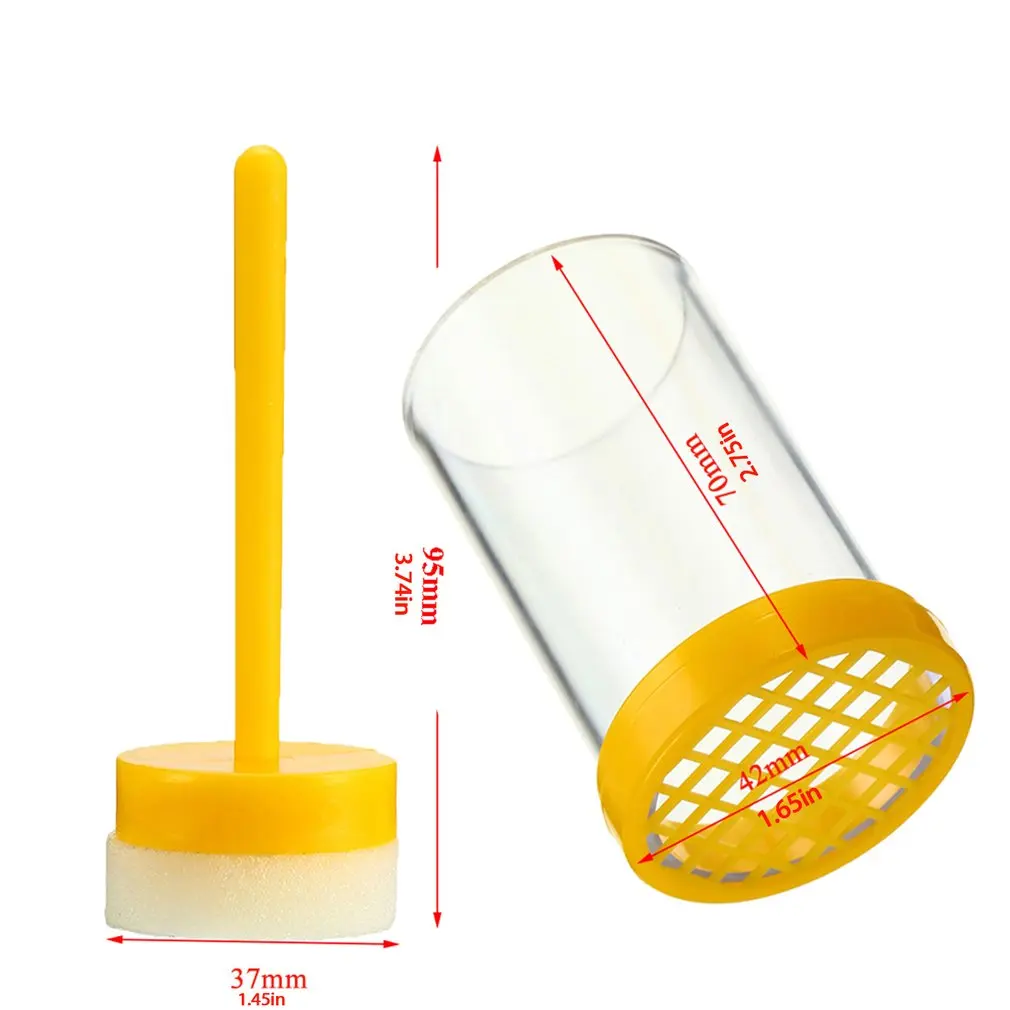 

Export Type Enlarged Queen Bee Marking Bottle Bee Label Plastic Bottle Farm ID Tool Honeybee Renovation Mark