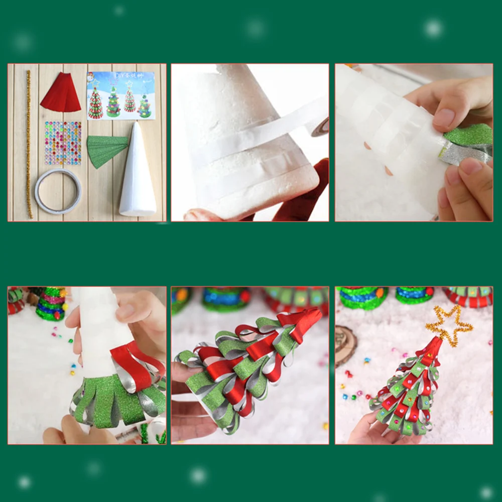 Самодельная Рождественская елка сделай сам съемная Мини бумажные украшения