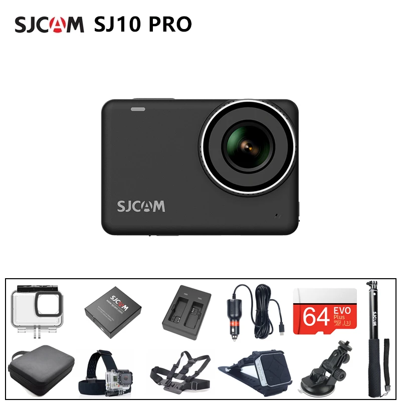 Оригинальная Экшн камера SJCAM SJ10 Pro Supersmooth 4K 60FPS WiFi Ambarella H22 чип спортивная