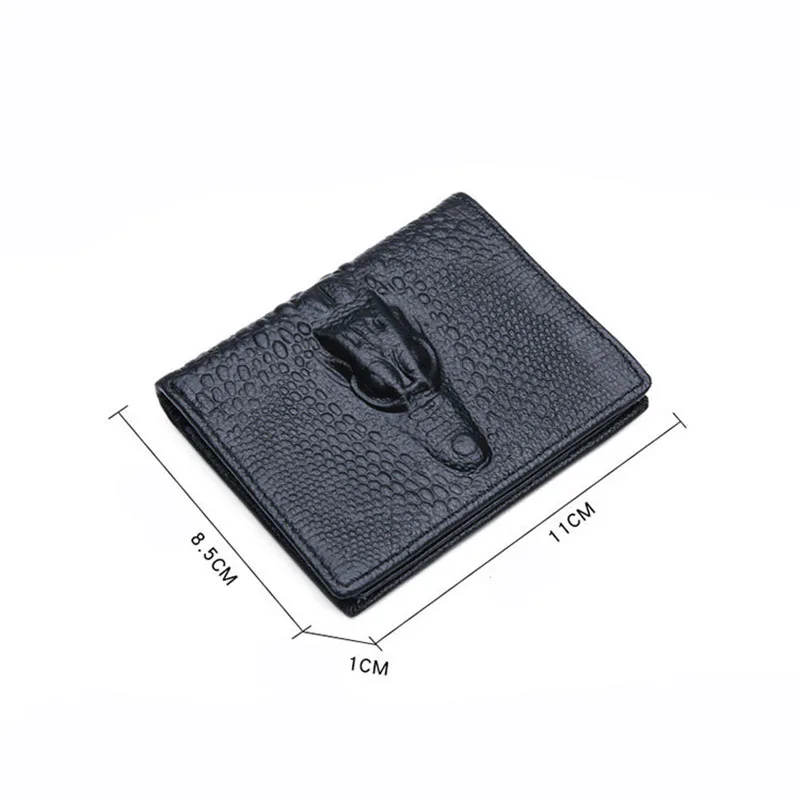 

Luxury Designer Brand Men's Wallet Genuine Leather Business Money Clip Case Passport Cover Male Alligator Credit Id Bank Purses