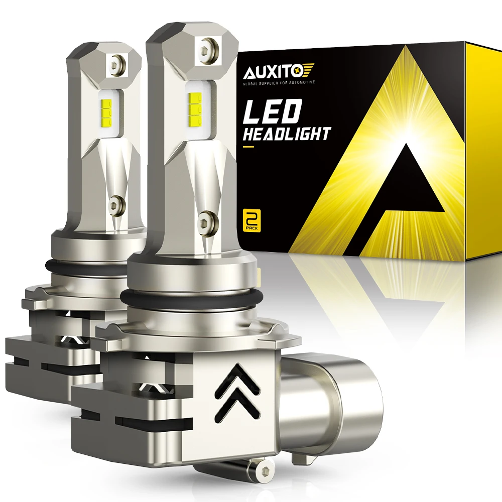 

AUXITO 2x 12000Lm Auto Headlight 9006 HB4 LED Head Lamp Bulbs Turbo LED H11 Auto Front Light White 6000K ZES CHIPS 12V Car Light