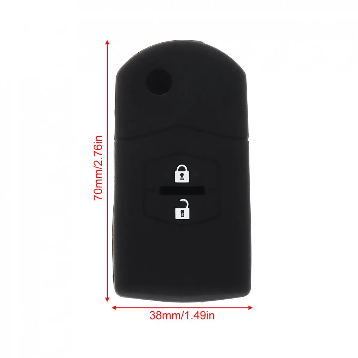 2 кнопки силиконовый чехол с Откидывающейся Крышкой для складного