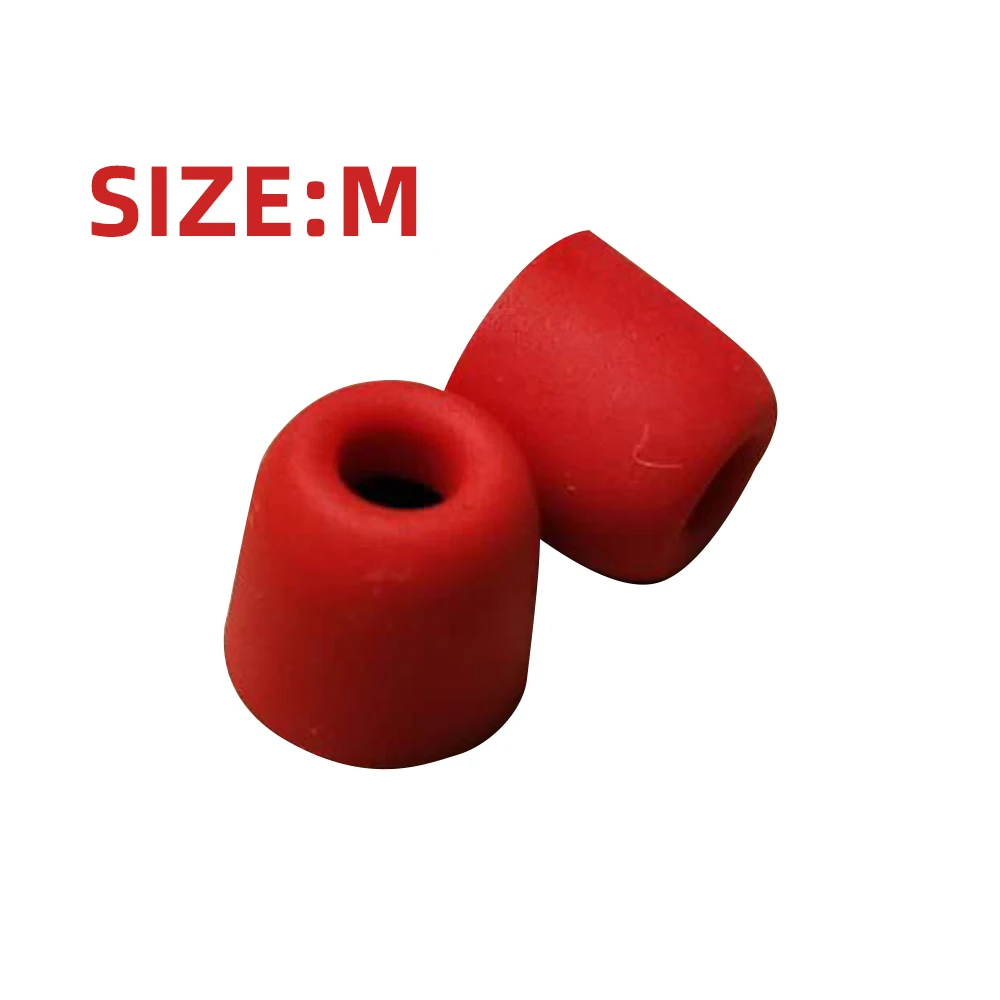 red M size FDBRO Новинка, 1 пара/2 шт, T400, шумоизоляционные наушники с эффектом памяти, губчатые амбушюры, накладки для ушей, наушники-вкладыши, гарнитура, наушники - Цвет: red M size