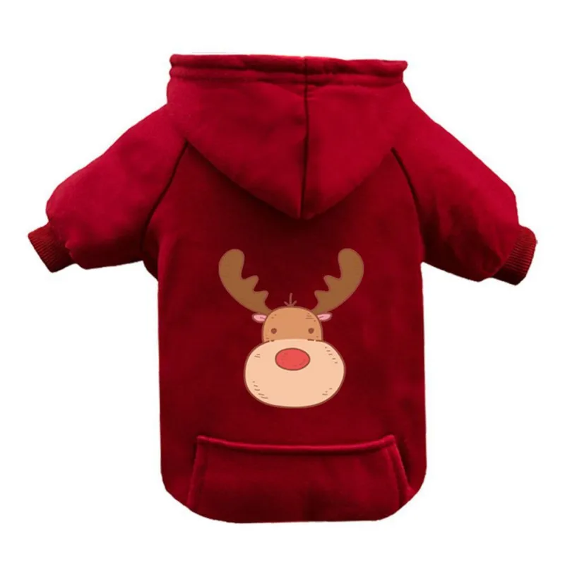 

Autumn Winter Dog Pocket Hoodie Plus Velvet Dog Sweater For Small Medium Dogs Puppy Jacket Coat Pet Costume Supplies