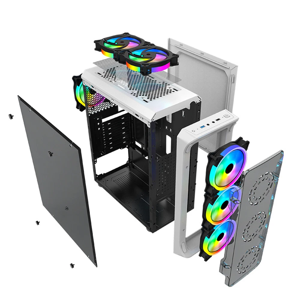Чехол-накладка IXUR Dazzle ATX прозрачный с акриловой панелью встроенный USB3.0 |