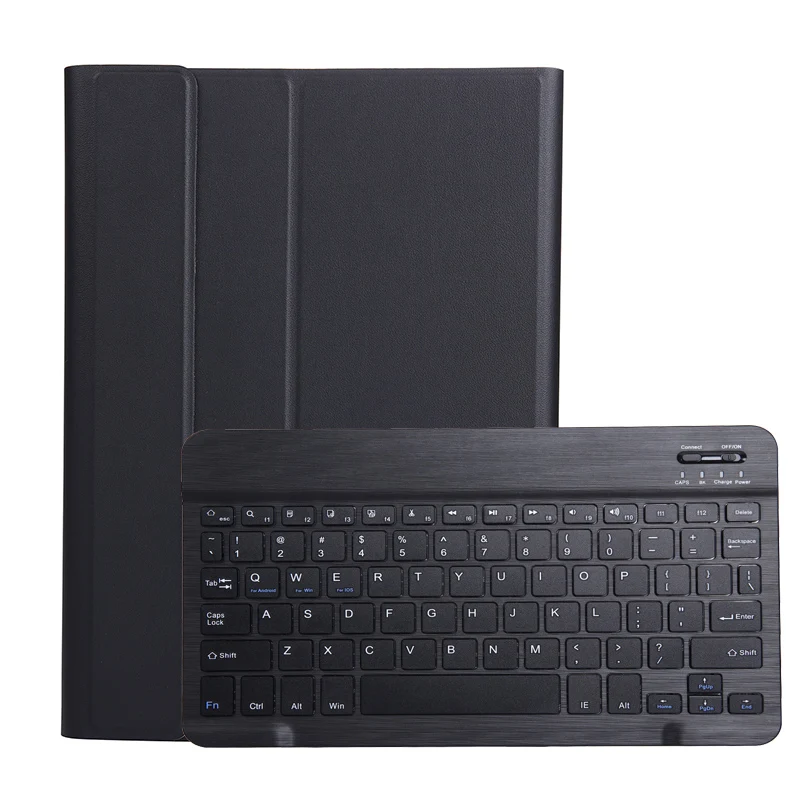 Black-Black Клавиатура чехол для Samsung Galaxy Tab A 8,0 S-ручка SM-P205 P200/SM-T295 T290 тонкий кожаный Bluetooth Keybaord чехол для планшета - Цвет: Black-Black