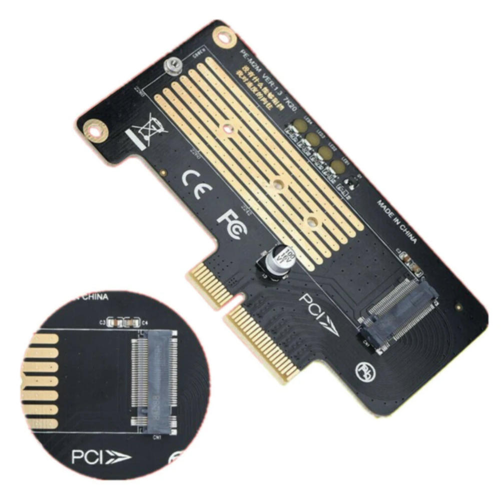 SSD к PCI-E 4X высокая скорость для настольной передачи с адаптером-перегородкой M2 MKey NVME Профессиональная печатная плата конвертер карты
