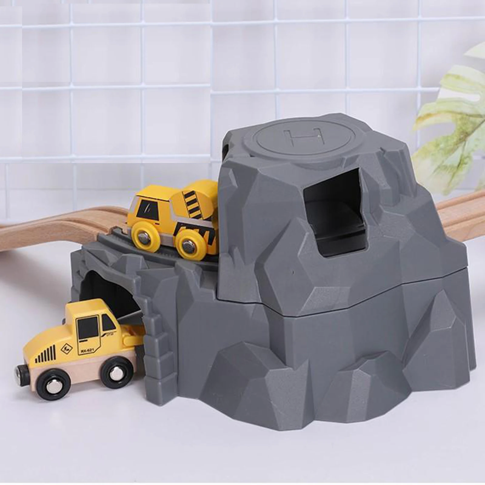 

Train Tunnel Wooden Train Track Accessory for Tunnel Track Birthday Toys