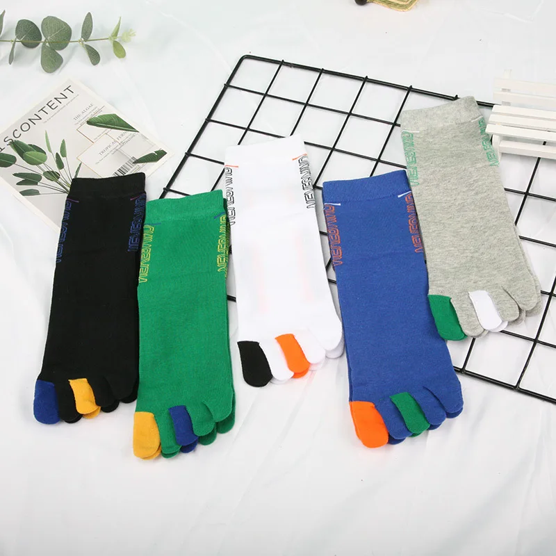 

Носки мужские хлопковые, осенне-зимние, дышащие, с пятью пальцами