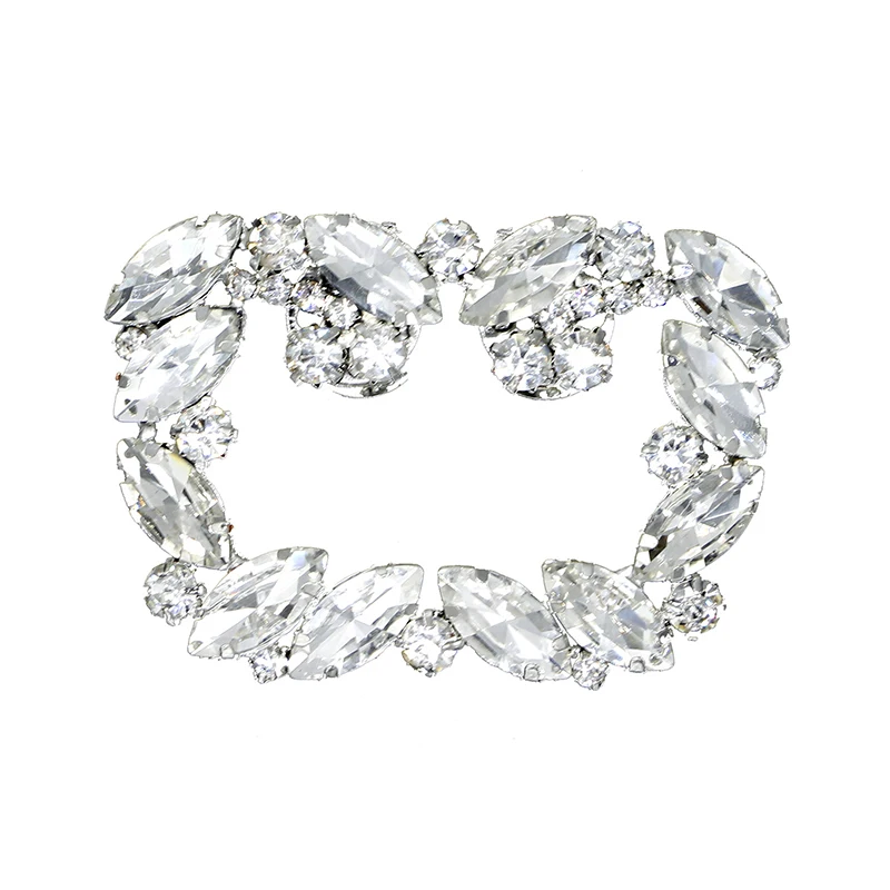 1 шт. модная обувь со стразами квадратная форма банта женские серебряные туфли с