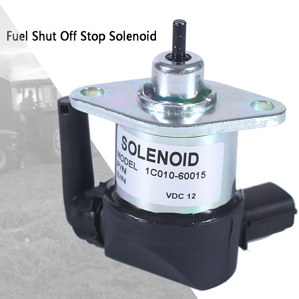 

Motor 1C010-60015 Stop Solenoid Fuel Shut Off Accessories Replacement Emergency Excavator Practical For Kubota M6800 M8200 M8540