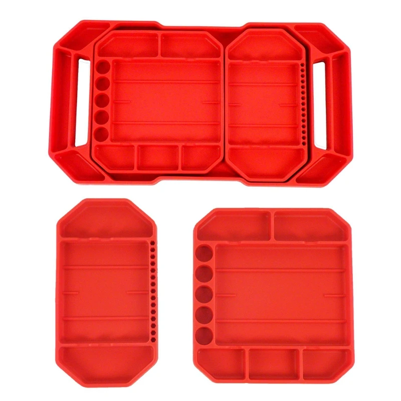 

Multifunction Flexible Vehicle Tool Tray Non Slip Car Repair Tool Organizer Holder Automotive Storage Grip Mats Securely