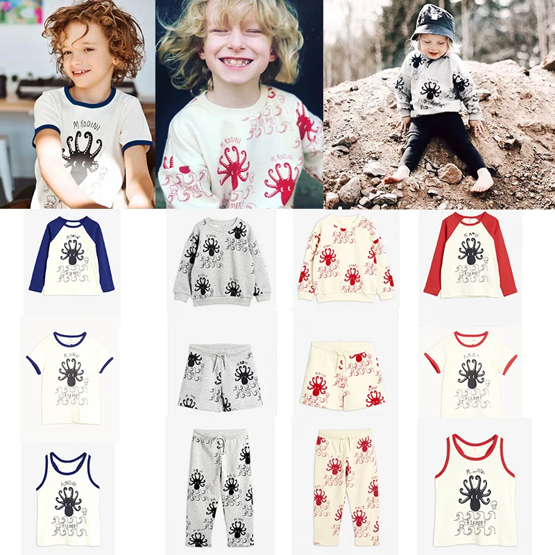 

MR spring/summer 2020 The new children's octopus T-shirt set