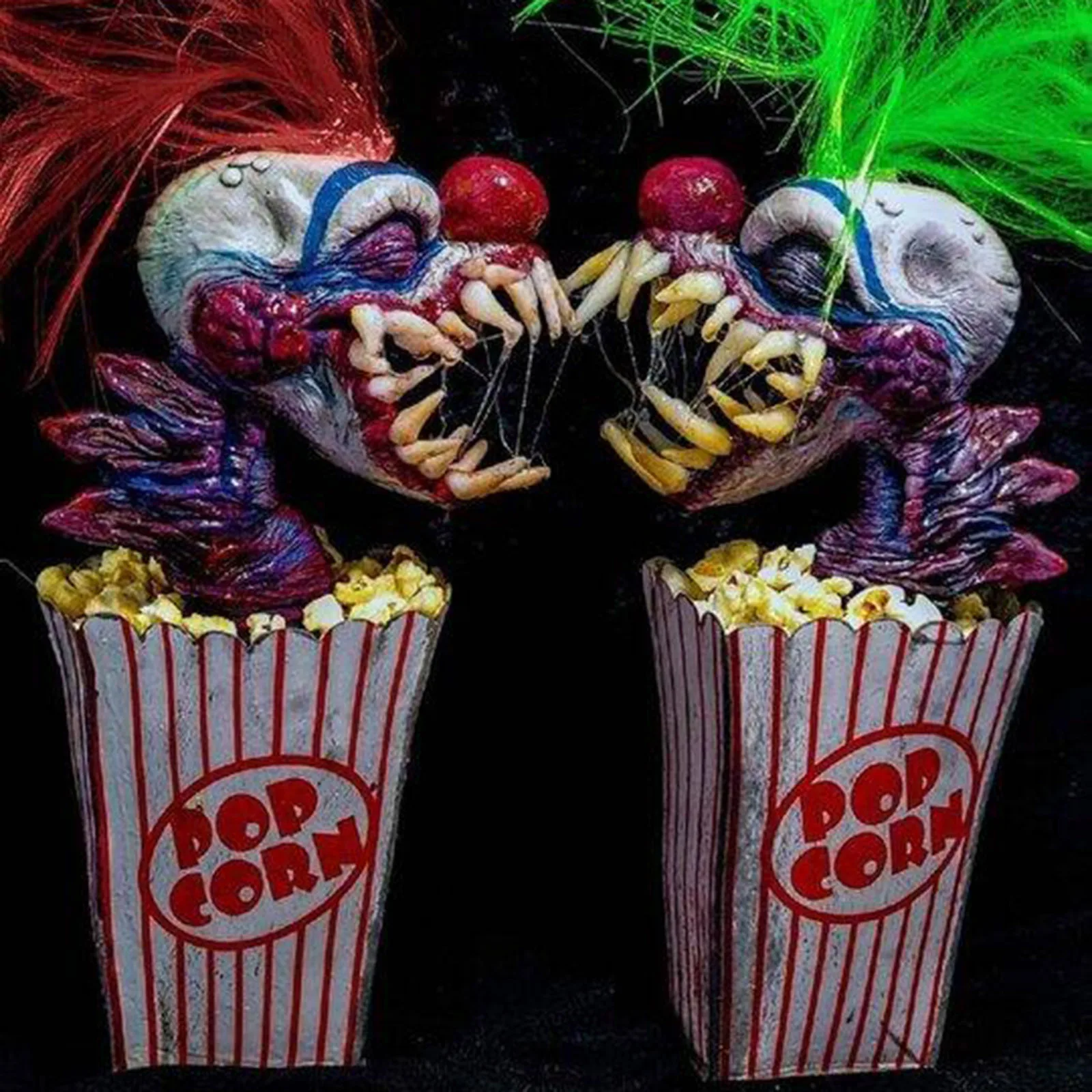 

2021 Halloween Handcrafted Art Clown Perfect Collection Decorations With Glowing Terror Creative Anime Figures Toys