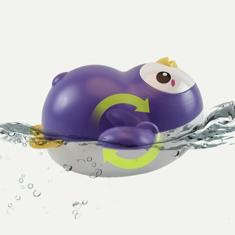 

Cute Swimming Penguin Model Wind up Clockwork Kids Bath Shower Development Toy