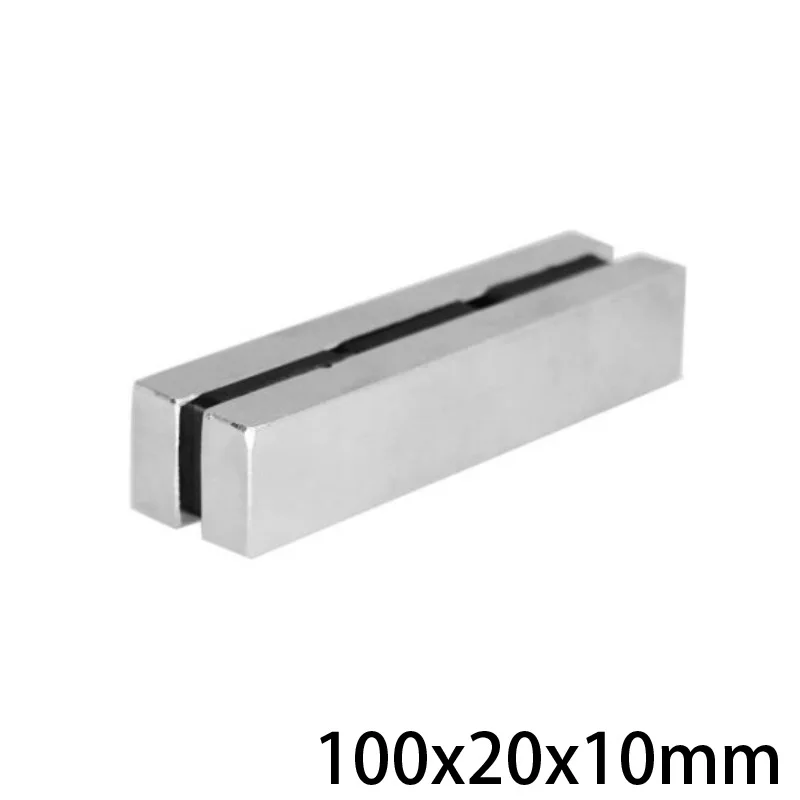 1/2/3PCS 100x20x10 Block Powerful Magnets Longest Sheet Neodymium Magnet 100x20x10mm Strong Permanent NdFeB 100*20*10 mm | Обустройство