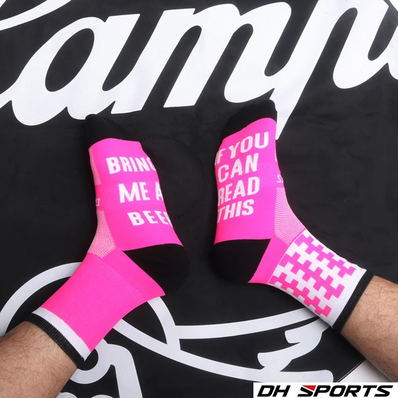 Спортивные носки с надписью на открытом воздухе для мужчин и женщин дышащие