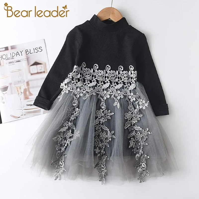 Bear Leader-vestidos de princesa para ni&ntilde;a, trajes de corona para ni&ntilde;a, lentejuelas de malla con traje de fiesta, ropa para ni&ntilde;o de primavera y oto&ntilde;o, novedad de 2022-4