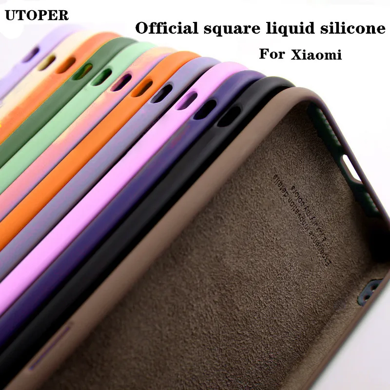 Официальный чехол из жидкого силикона для телефона Xiaomi POCO M3 X3 Pro NCF F3 K40 11 полный