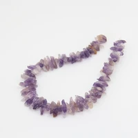 natural raw amethysts tumbled nugget beadscenter drilled rough crystal cut chips for necklaces bracelet earring jewelry make