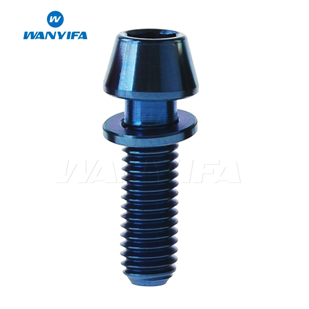 Титановые болты Wanyifa M5 x 16 18 20 мм Gold Rainbow Ti с шайбами бесплатная доставка|titanium bolts