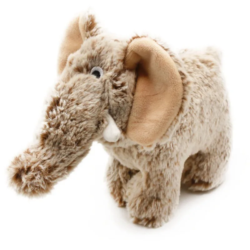 

Squeak Chew Dog Toys Sound Fleece Standing Elephant Dolls Dog Cat Pet Funny Bite Resistant Plush Toys Elephant for All Pet Toys